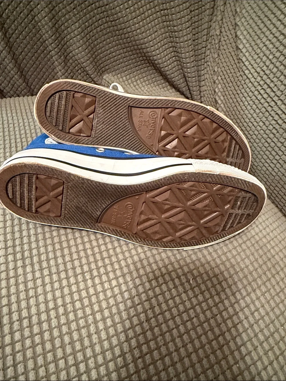 Converse Chuck Taylor All Star Lift Hi Blue Shoes Mens 4. Womens 6.  Like new